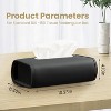 PU Leather Car Tissue Holders, Extra Large Rectangle Napkin Organizer for 100-150 Regular Tissues - 2 of 4