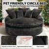 Aukfa 55" Oversized Round Chaise Lounge Chair, Modern Circle/Cloud Sofa Bed, Bean Bag Chair For Living Room - 4 of 4