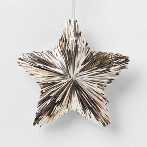 Tinsel Star Christmas Tree Ornament - Wondershop™ - 1 of 3