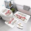 LunaLulinlk Home Sweet Home Rose Polyester Shower Curtain - 3 of 4