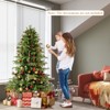 Tangkula Pre-Lit Artificial Christmas Tree Hinged Full Xmas Tree w/ PVC & Soft TPE Branch Tips - 3 of 4