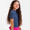 Calypsa Girl's Round Neck Surfer Swim Top - 3 of 3
