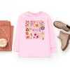 The Juniper Shop Happiness Blooms From Within Youth Long Sleeve Tee - L - Pink - 3 of 4
