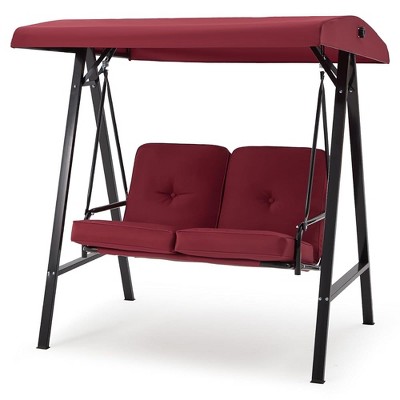 Anybear 2-person red polyester swing chair