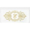Linum Home Textiles 100% Turkish Cotton MONICA Gold Thread 2PC Embellished Bath Towel Set - 3 of 3