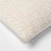 Woven Boucle Square Throw Pillow with Exposed Zipper Neutral - Threshold™