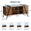 TV Stand for 50-55-60 Inch TVs Modern Mid Century Entertainment Center with Adjustable Shelves U-Shaped Metal Legs Media Console Table for Living Room - 3 of 4