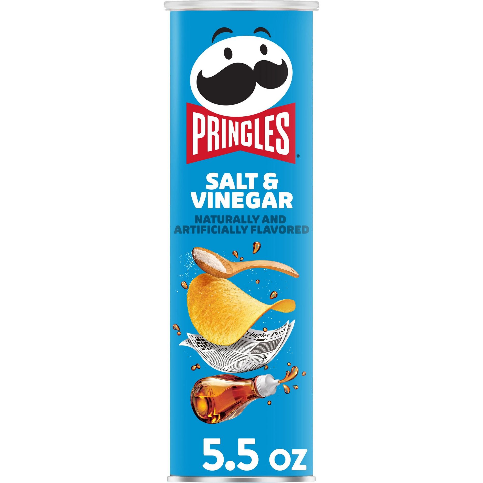 Pringles Salt & Vinegar Potato Crisps Chips - 5.5oz