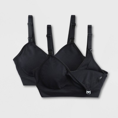 Image of 2-in-1 Nursing & Pumping Bundle Maternity Bra - Isabel Maternity by Ingrid & Isabel™ Black/Black L