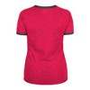 MLB Cincinnati Reds Women's Heather Bi-Blend Ringer T-Shirt - 2 of 4
