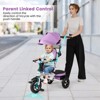 Safstar 5-in-1 Folding Trike for Toddlers 1-5 Years Old w/ Safety Harness Storage - 4 of 4