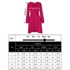 Women's Cross V-Neck Wrap Ruffle Party Mini Dress - 4 of 4