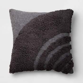 Tufted Curve Patterned Square Throw Pillow - Threshold™