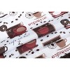 GoodGram Complete 3 Piece Rod Pocket Cafe Tier & Swag Valance "Coffee Shoppe" Kitchen Curtain Set - 4 of 4