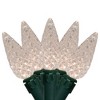 Northlight LED C6 Faceted Christmas Lights - Warm White  - 15.75’ Green Wire  - 50ct - 2 of 4
