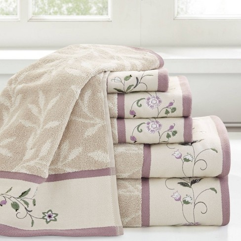 6pc Roman Super Soft Cotton Bath Towel Set : Target