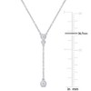 EVERLY JEWELRY | Sterling Silver 1/3 CT TGW Created White Moissanite Necklace With Chain, 17-inch - 2 of 4