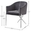 Meridian Furniture,Xavier Velvet Dining Chair - 4 of 4