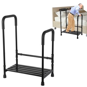 Tub Transfer Bench with Backrest and Padded Armrests, Height Adjustable, 300lb Shower Chair with Suction Cups for Elderly, Disabled, Injury Recovery - 1 of 4