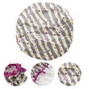 Unique Bargains Women Double Layer Wave Dots Shower Cap Gray 1 Pc - 3 of 3