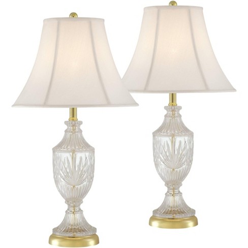 Regency Hill Traditional Table Lamps, White Urn Table Lamp