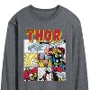 Men's - Marvel - Thor Comic Book Grid Long Sleeve Graphic T-Shirt - 2 of 4