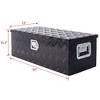 30 Inch Aluminum Truck Bed Toolbox Waterproof Storage Pick Up Truck Bed RV Trailer Toolbox With Side Handle Lock Keys - 3 of 4