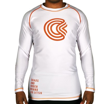 Chaos and Order Base Label V2 Long Sleeve BJJ Rashguard - Small - Black 