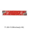 Unique Bargains Christmas Table Runner Polyester Red White 71x14 Inch 1Pc - 3 of 4