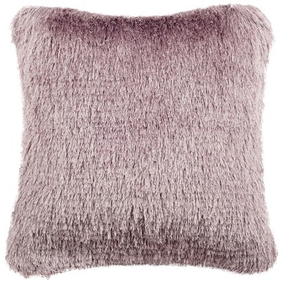 Venice Shag Pillow - Lilac - 20" x 20" - Safavieh