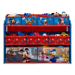 Delta Children Mickey Mouse 9 Bins Toy Organizer with Reusable Stickers - 1 of 1