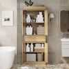 69in Tall Pantry Cabinet,  Wood Kitchen Storage Cabinet with Drawer, 2 Adjustable Shelves & 4 Rattan Doors for Dining Room, Living Room, Office - 2 of 4