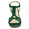 Allegra K Women's T Strap Open Toe Platform Stiletto Heel Sandals - 2 of 4