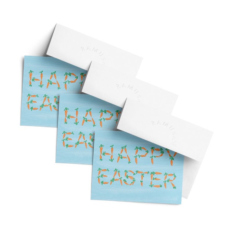 Easter/Spring Greeting Card Pack (3ct) "Easter Carrots" by Ramus & Co, 1 of 6
