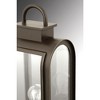 Progress Lighting Refuge 1-Light Outdoor Wall Lantern, Oil Rubbed Bronze, Clear Glass, Umber Reflector Panel - 2 of 4