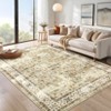 Elegant Washable Floral Rug – Non-Slip Low Pile Carpet for Living Room, Bedroom, Entryway & Kitchen - 4 of 4