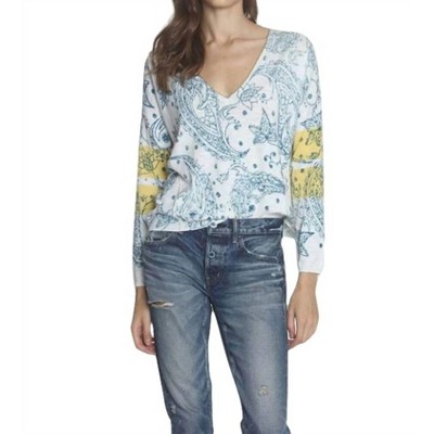 Women's Paisley Vee Top - LABEL+thread
