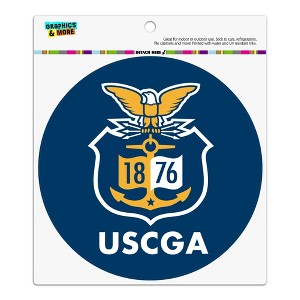 U.S. Coast Guard Academy Official Bears Logo Automotive Car Refrigerator Locker Vinyl Circle Magnet - 1 of 4