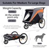 Lyngins 2-in-1 Foldable Dog Stroller, Convertible Pet Bike Trailer & Push Cart, Cat Strollers for 2 Cats, Pet Stroller with Leash/Dual Cup Pockets - 3 of 4