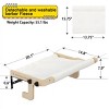 LAOTIES Cat Window Perch for Indoor Cats,No Drill Wooden Hammock Bed with Plush Cushion,Adjustable Legs - 4 of 4