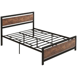 Full Size Bed Frame with Headboard and Footboard - 1 of 4