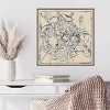 Amanti Art Indigo Floral Sketch I by Megan Meagher Canvas Wall Art Print Framed 22 x 22-in. - 4 of 4