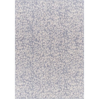Mark & Day Ackley 6'7"x9' Rectangle Woven Indoor and Outdoor Area Rugs Denim