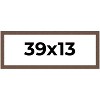 PosterPalooza | 39x13 Wide Barnwood Picture Frame, UV Acrylic, 6 Finishes - Grey, Brown, White, and Black - 2 of 4