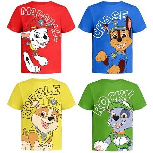 Nickelodeon Paw Patrol Graphic T-Shirt (Sets) Marshall Chase Rubble Rocky Skye Everest Zuma Outfit Tee Toddlers Birthday to Kids Clothes - 1 of 4