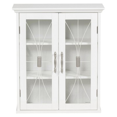 Symphony Wall Cabinet White - Elegant Home Fashions