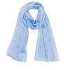 Wrapables Lightweight Silky Satin Solid Colored Scarf (Set of 2), Sky and Midnight Blue - 3 of 4