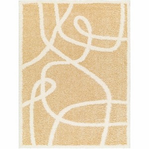 Hauteloom Gilon Camel Plush Area Rug - 1 of 4