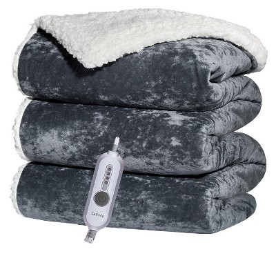 Garvee Heated Blanket, Fast Heating Electric Blanket with LED Controller, 4 Heating Levels, ETL Certified, Machine Washable, Cozy Gift for Grandma