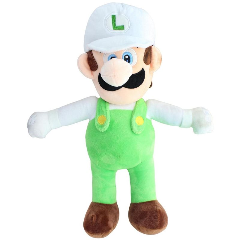 Chucks Toys Super Mario 16 Inch Character Plush | Fire Luigi, 1 of 4